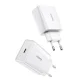 Baseus Speed Mini USB-C 20W greitasis tinklo įkroviklis, baltas