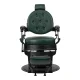 Barber Chair Gabbiano President Green with Black Base
