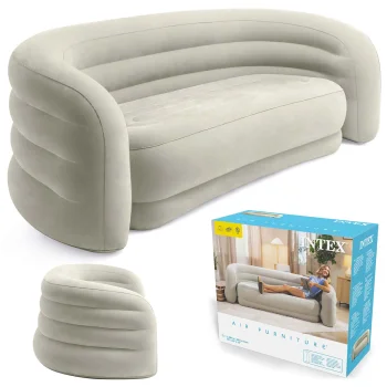 Pripučiama sofa-lova Intex 66571, veliūrinė, 229x109x81 cm