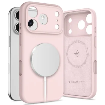 Tech-Protect iPhone 17 Pro Max dėklas Silicone MagSafe, rožinis
