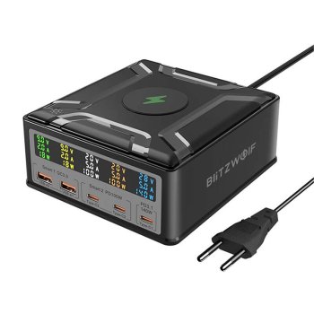 Stalinis įkroviklis Blitzwolf BW-S28, 260W, juodas