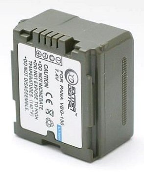 Extra Digital Battery for Panasonic VW-VBG130 (1320mAh)