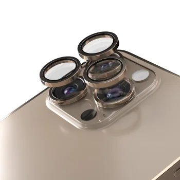 Etteri kameros apsauginis stiklas telefonui iPhone 16 Pro / 16 Pro Max, auksinis