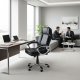 Ergonominė biuro kėdė ModernHome 139941, juoda