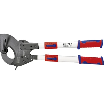 Kabelių kirptuvas KNIPEX 95 32 060 su reketiniu mechanizmu