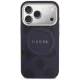 Guess Peony Hot Stamp MagSafe dėklas iPhone 17 Pro Max telefonui, mėlynas