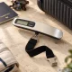 Elektroninės bagažo svarstyklės su LCD ekranu, iki 50 kg, sidabrinės / juodos