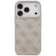 Guess 4G Triangle Logo MagSafe dėklas iPhone 18 Pro / 17 Pro, rausvo aukso