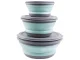 Collapsible Silicone Food Containers with Lids, 3 pcs