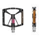 Rockbros K307PT aliumininiai dviračio pedalai - juodi