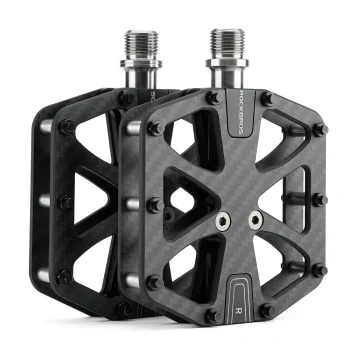 Rockbros C525 anglies pluošto dviračio pedalai (Juodi)
