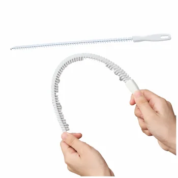 Siauras šepetys radiatoriams ir nutekėjimams valyti, 45 cm, baltas