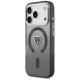 Guess IML Gradient Triangle Logo MagSafe dėklas telefonui iPhone 17 Pro, juodas