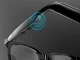 Smart Bluetooth Glasses with Speakers and Sunglasses Clip-on, Black