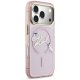 Karl Lagerfeld dėklas skirtas iPhone 17 Pro Max MagSafe, Rožinis