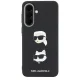 Karl Lagerfeld dėklas Karl & Choupette skirtas Samsung Galaxy A37 5G, juodas