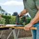 Akumuliatorinis siaurapjūklis Bosch AdvancedSaw 18V-140 (1x 2.0 Ah)