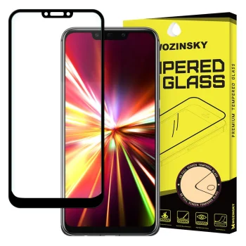 5D apsauginis stiklas Huawei Mate 20 Lite, juodu rėmeliu (Full Glue)