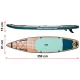 Irklentė Neo-Sport Reefbreak SUP su kėde, 350 x 81 x 15 cm