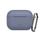 Dėklas ausinėms Tech-Protect Silicone Hook skirtas AirPods Pro su karabinu, mėlynas