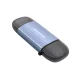 Wozinsky WCR-5G atminties kortelių skaitytuvas SD ir microSD, USB-A / USB-C 3.0, pilkas