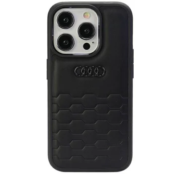 Audi iPhone 15 Pro Case GT Synthetic Leather, Black