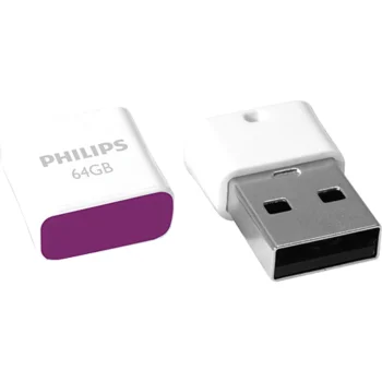 USB atmintinė Philips Pico Edition 64 GB USB 2.0, violetinė