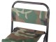 Folding Camping and Fishing Chair with Backrest, Camouflage