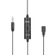 Prisegamas mikrofonas BOYA BY-M1S su 6 m laidu ir 3.5 mm TRRS jungtimi, juodas