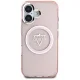 Guess IML Metal Mountain Logo MagSafe dėklas telefonui iPhone 16, rožinis