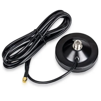 Magnetinis antenos pagrindas su 2 m laidu, juodas