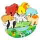 Medinis balansuojantis žaidimas Gyvūnai Safari Montessori