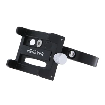 Forever Outdoor BH-300 aliumininis dviračio telefono laikiklis, juodas