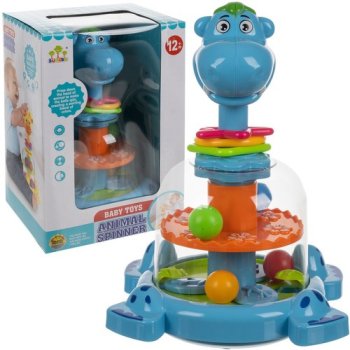 Kruzzel Hippopotamus Spinning Top with Balls, 24643
