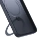 3MK Smoke Case Mag&Stand dėklas, skirtas Apple iPhone 16, juodas