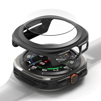 Ringke Slim Case & Tempered Glass for Samsung Galaxy Watch Ultra 47mm, Black
