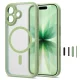 Tech-Protect MagPeak MagSafe CC case for iPhone 17, matte green