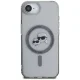 Karl Lagerfeld IML Metal Karl & Choupette MagSafe dėklas iPhone 16e, juodas