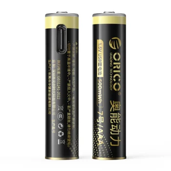 Orico Ener-G EG7C AAA ličio akumuliatoriai 1.5V 500mWh su USB-C, 2 vnt.