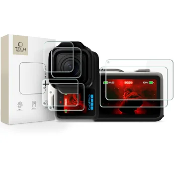 Tech-Protect Glass Fit+ 2-Set Glass and Film for GoPro Mission 1 / Pro
