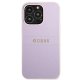 Guess Saffiano Hot Stamp & Metal Logo dėklas, skirtas iPhone 13 Pro / 13 6.1\", violetinis