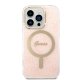 Guess dėklo ir įkroviklio rinkinys iPhone 14 Pro, rožinis
