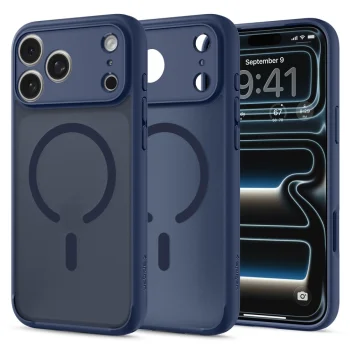 Spigen Ultra Hybrid MagSafe dėklas telefonui iPhone 18 Pro Max / 17 Pro Max, tamsiai mėlynas