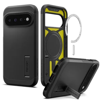 Spigen Tough Armor Mag MagSafe dėklas Google Pixel 11 Pro XL, juodas