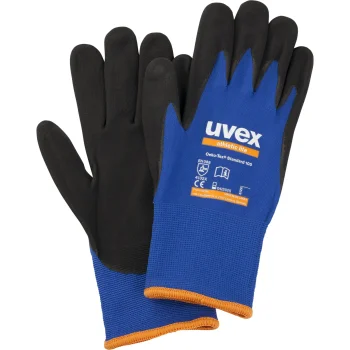 uvex athletic lite montavimo pirštinės, 10 dydis, mėlyna / juoda