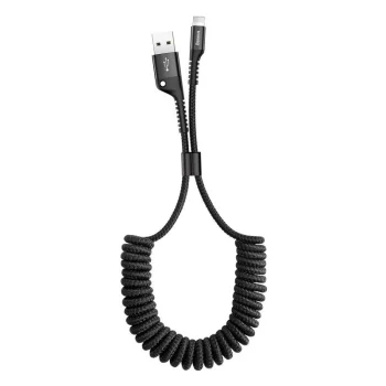 USB to Lightning Cable Baseus Fish Eye Spring 1m 2A Black