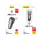 Dudao R4PQ USB / USB-C automobilinis įkroviklis PD QC 22.5W, Pilkas