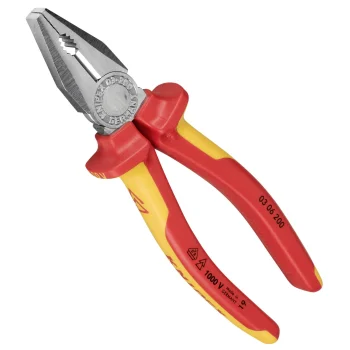 Kombinuotosios replės KNIPEX 200 mm, chromuotos