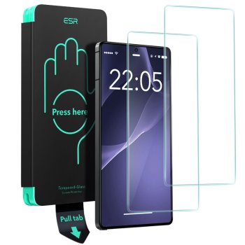ESR Tempered Glass 2-Pack for Samsung Galaxy S25 Ultra Transparent