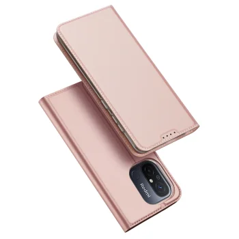 Dux Ducis Skin Pro atverčiamasis dėklas Xiaomi Redmi 11A / 12C / Poco C55, rožinis